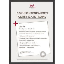 Walther new lifestyle - kunststof lijst - fotoformaat 21x29,7 cm (din a4) - zwart
