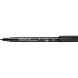 Staedtler viltstift lumocolor 317 permanent m zwart - 10 stuks