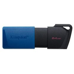 Usb-stick kingston datatraveler exodia m 64 gb blauw, zwart