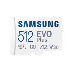 Microsd-kaart samsung evo plus 512 gb wit