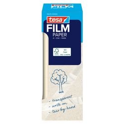 Tesa film paper - transparante plakband, 8 rollen, 19 mm x 33 m