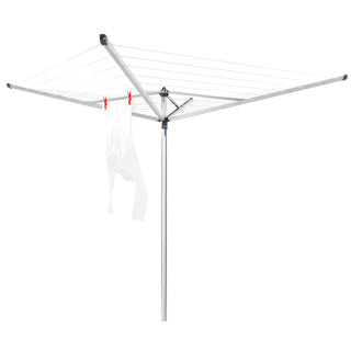 Brabantia topspinner 40m + grondanker - metallic grey