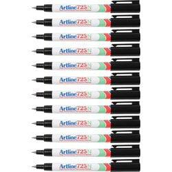 Artline permanent marker 725 fijn 0,4mm zwart rond milieuvriendelijk sneldrogend