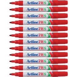 Permanent marker artline 70 ultra 1,5mm rood rond milieuvriendelijk