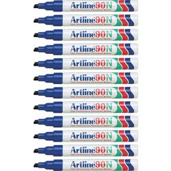 Permanent marker artline 90 ultra 2-5mm blauw schuin milieuvriendelijk