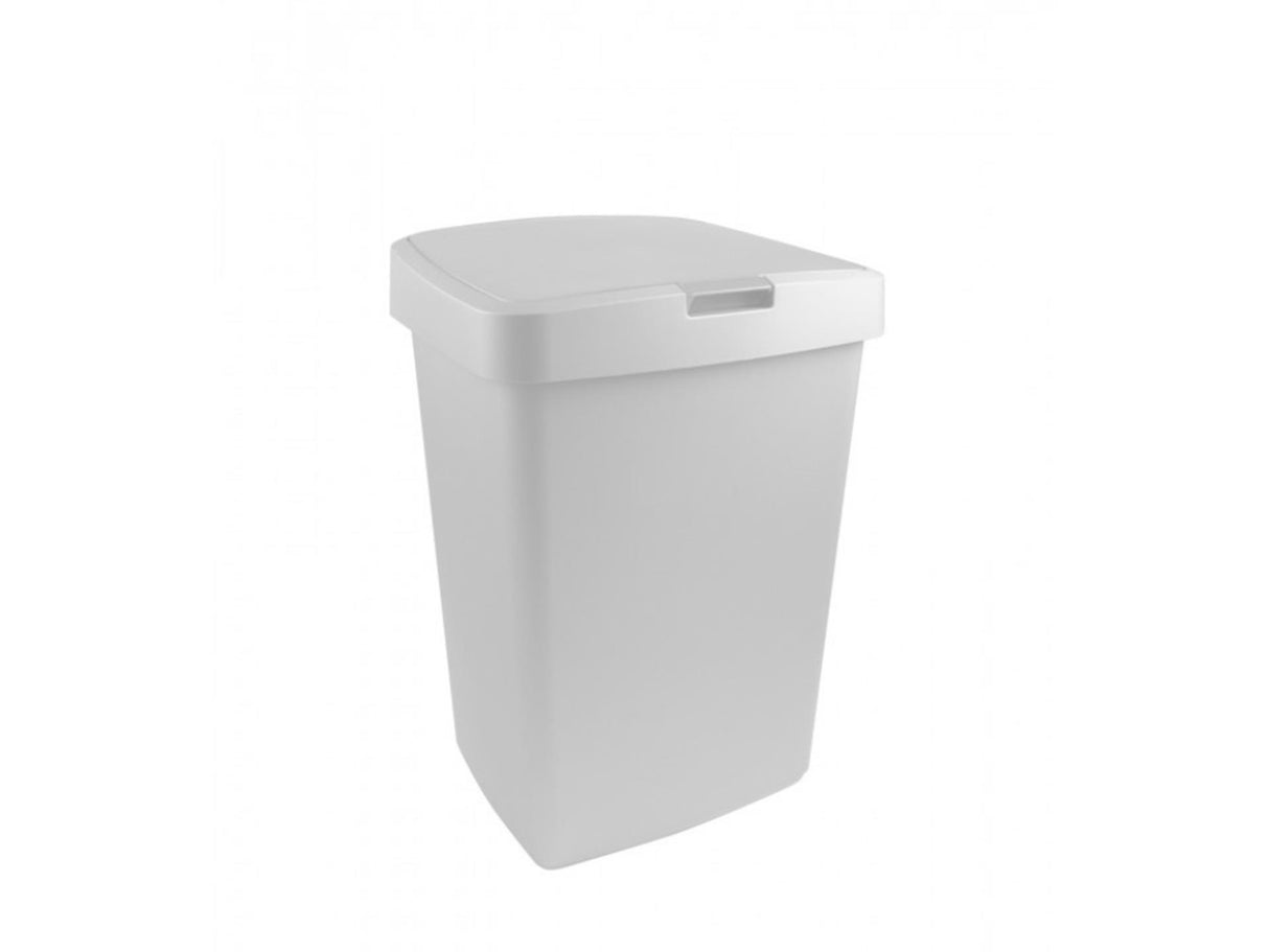 Sunware delta prullenbakr 50 liter klepdeksel wit kunststof 39,7x34,5x56,4cm