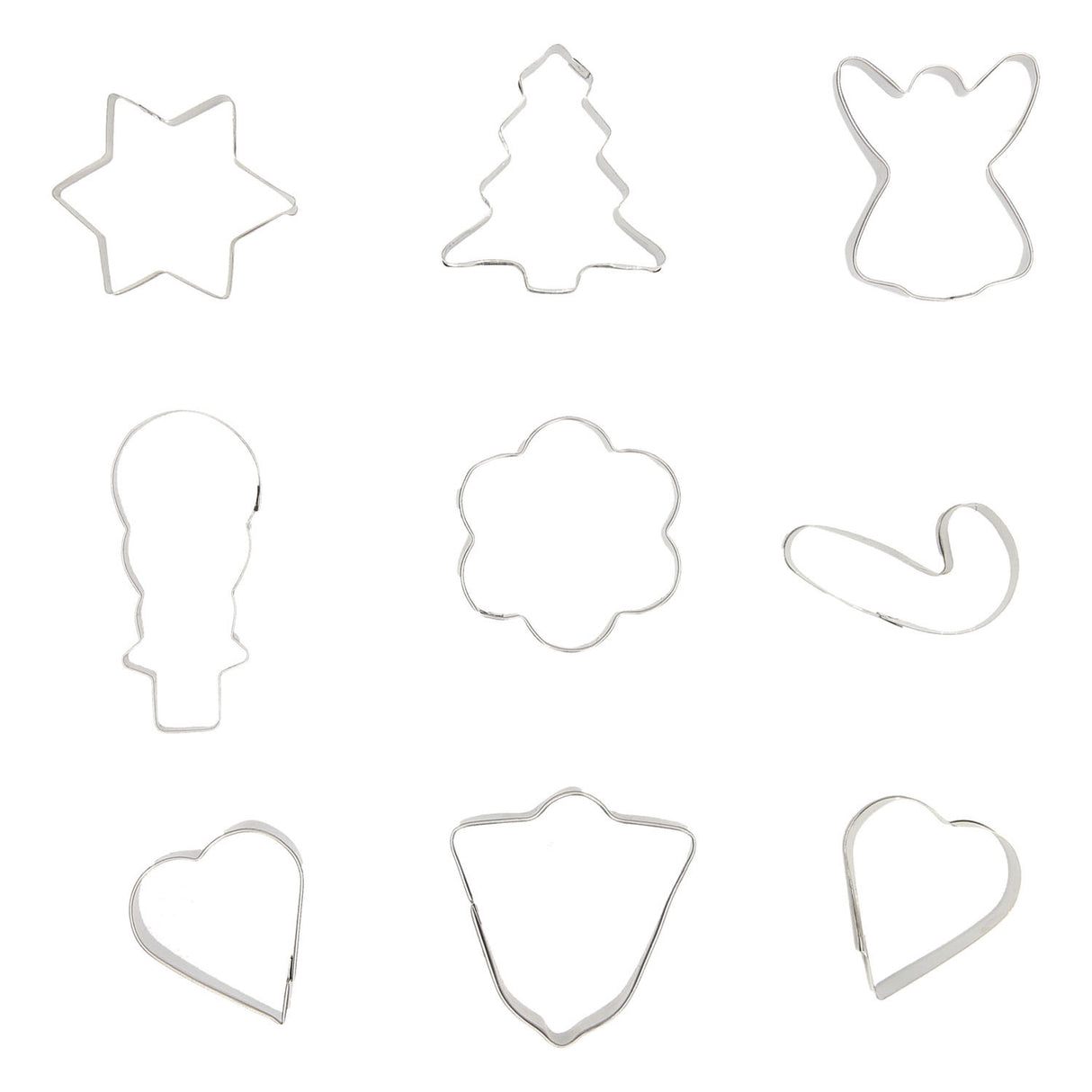 Uitsteekvormen set kerst, 10st.