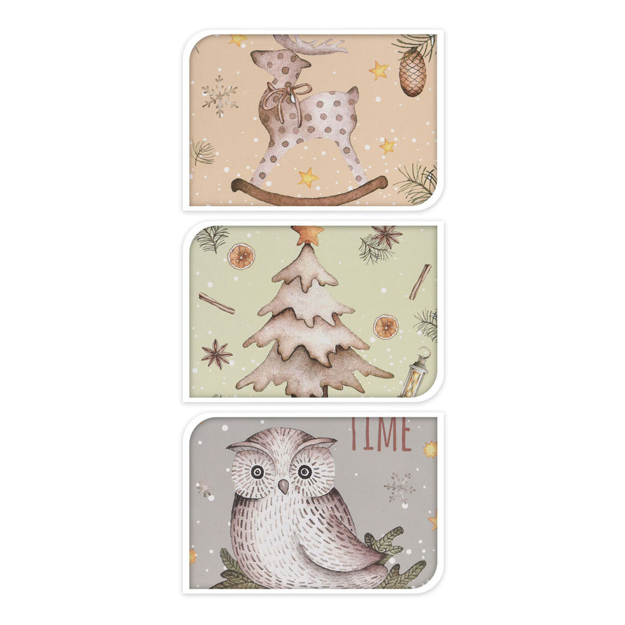 Knus geschenktas winter 23cm, 24st.