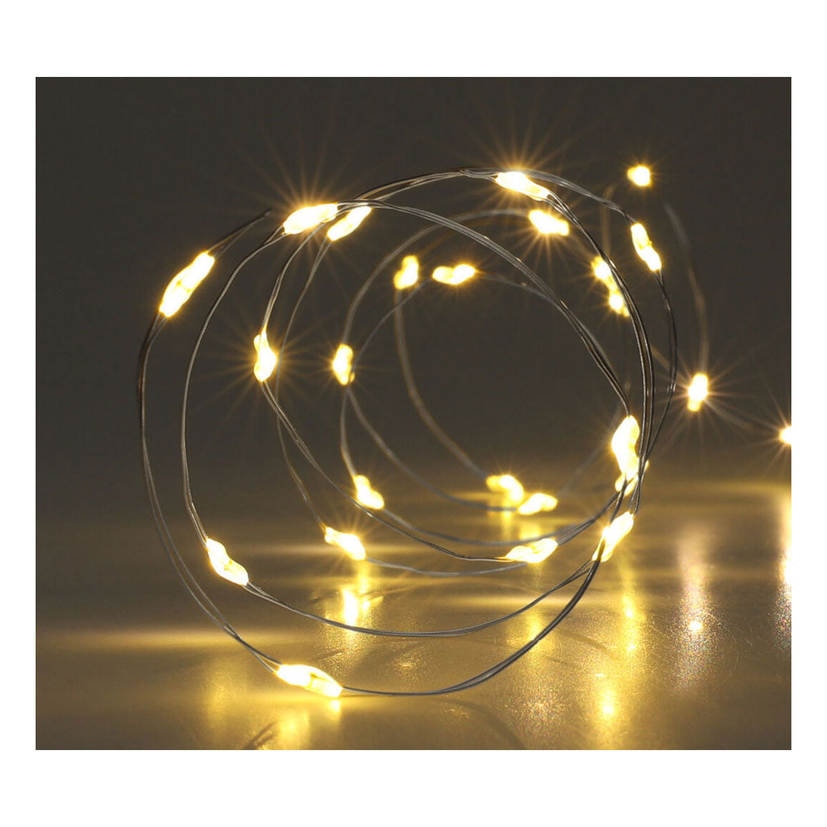Zilverdraad 40led warm white, 195cm