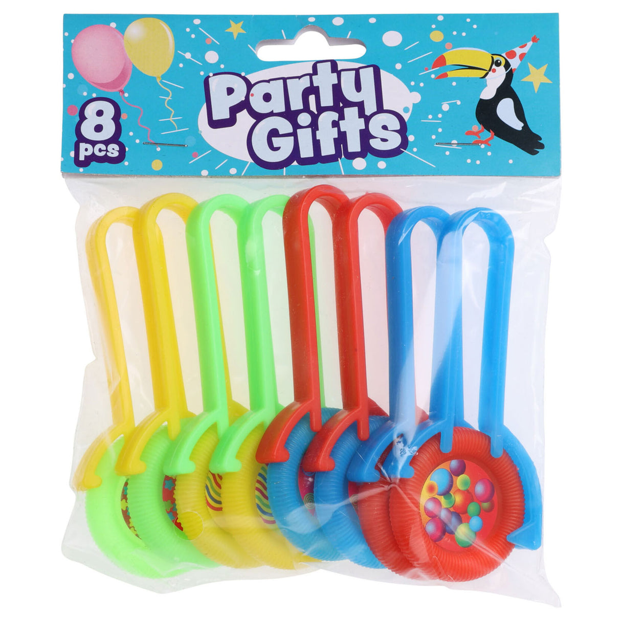 Uitdeelcadeautjes catapult frisbee, 8st.