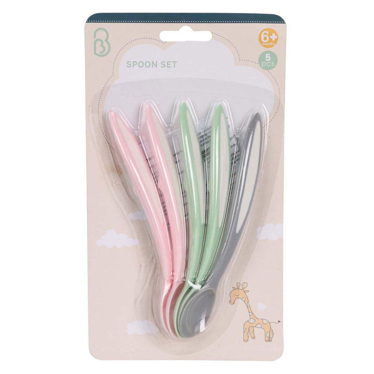 Set babylepels pastel, 5st.