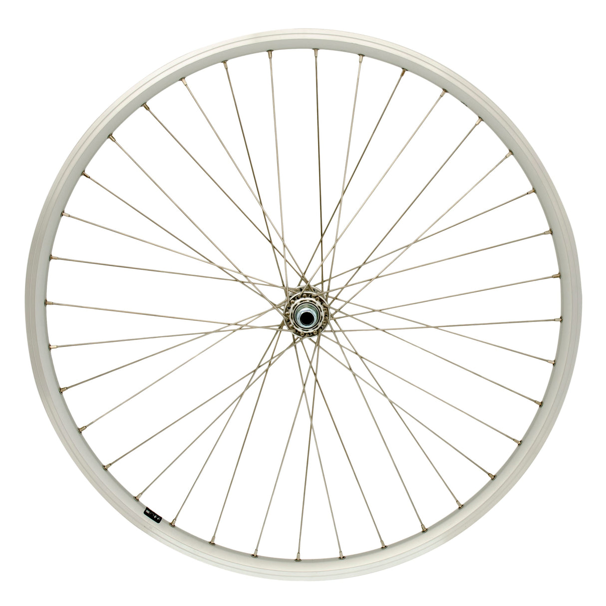 Cordo voorwiel 26 19-559 vaste as rvs spaken zilver