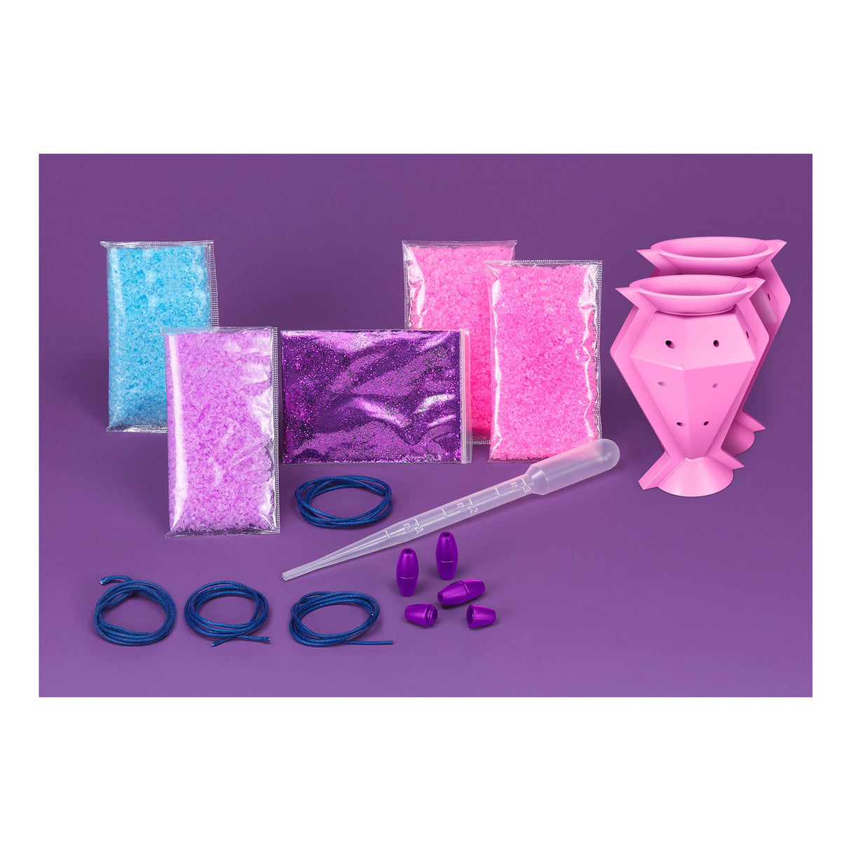 Kosmos glitter diamonds – experimenteerset – giet en versier je eigen diamanten – met glinsterpoeder en sieradendoosje – glitter diamanten