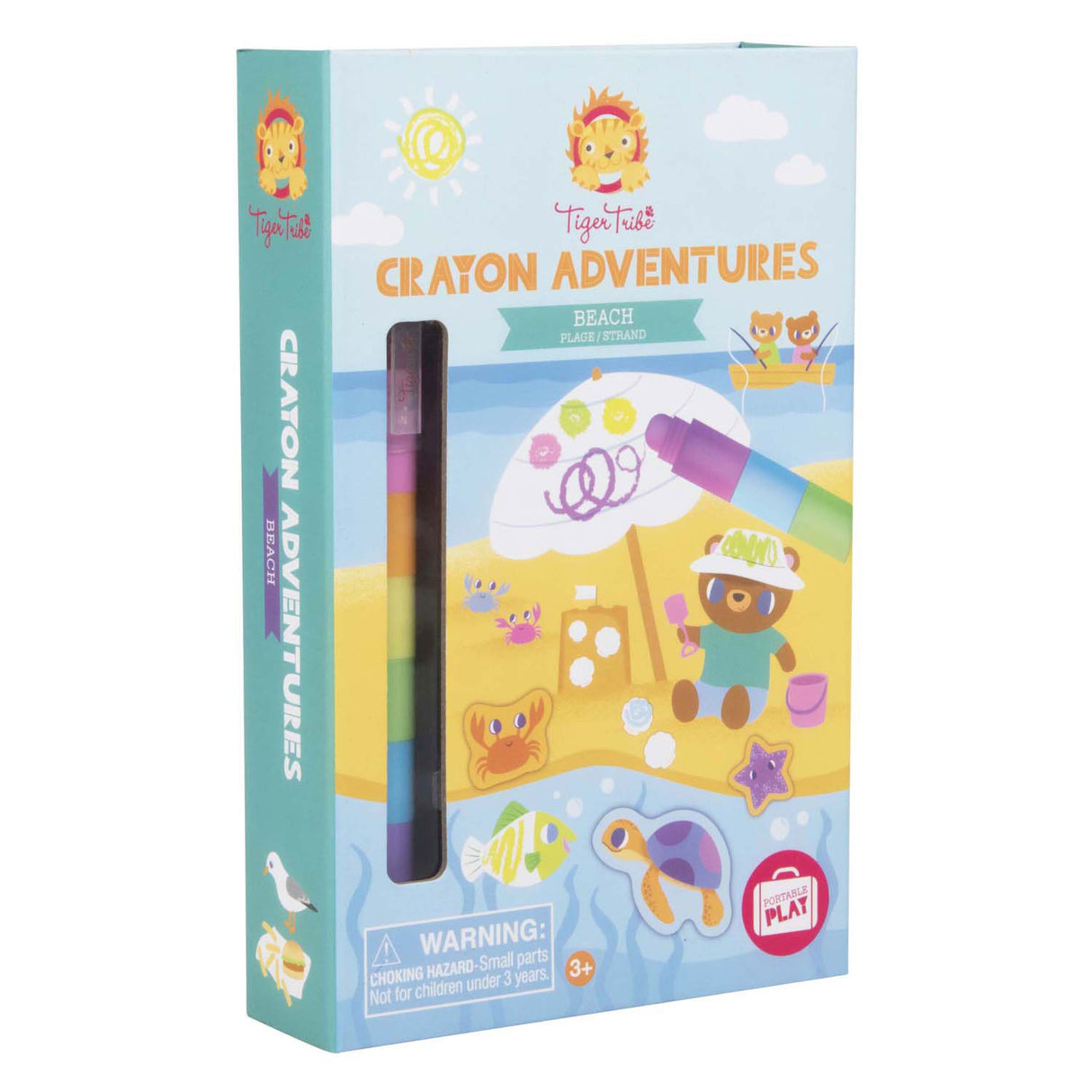 Tiger tribe waskrijt kleurset crayon adventures beach -