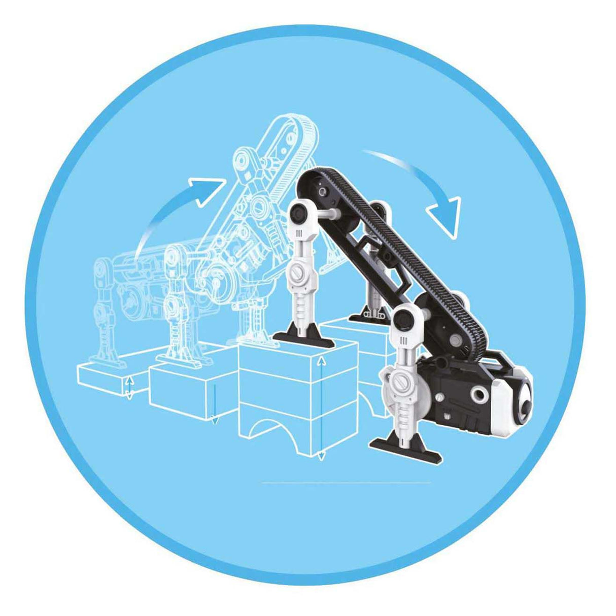 Kosmos flip monster – experimenteerset – bouw je eigen springende monsterrobot – werkt met tandwielen, veermechaniek en katapultwerking – flip monster