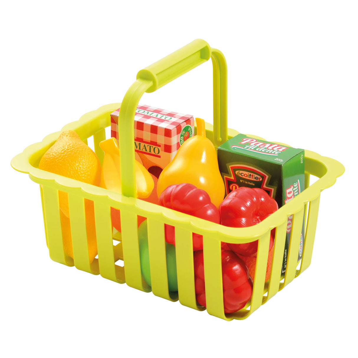 Ecoiffier 100% chef winkelmandje met accessoires