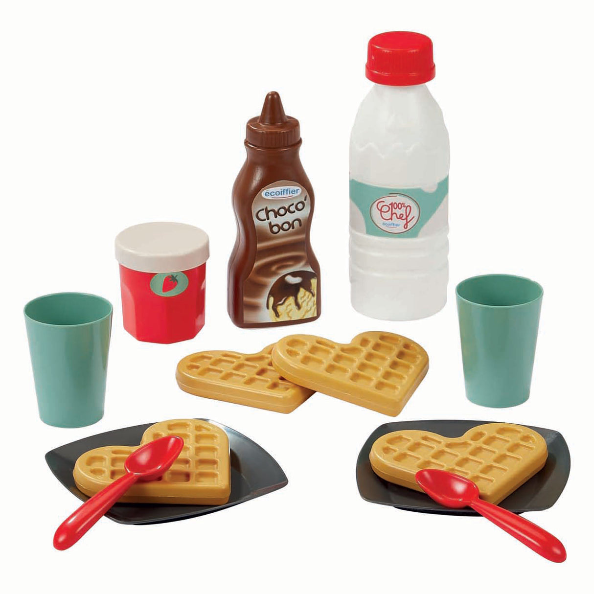 Écoiffier ecoiffier 100% chef wafelijzer - 19dlg.