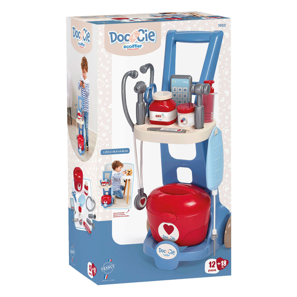 Écoiffier ecoiffier doc cie medische trolley - 12dlg.