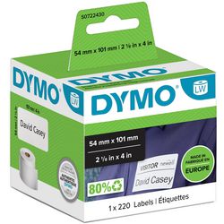 Adresetiketten voor dymo labelwriter 101 x 54 mm wit