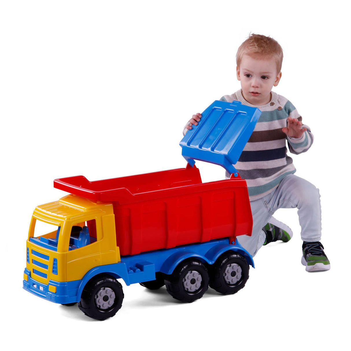 Polesie kiepwagen xxl - 67 cm - grote vrachtwagen