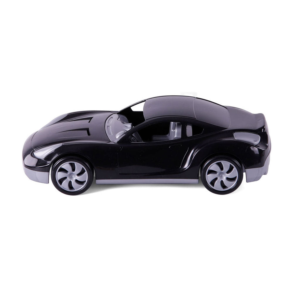 Cavallino raceauto zwart, 36cm