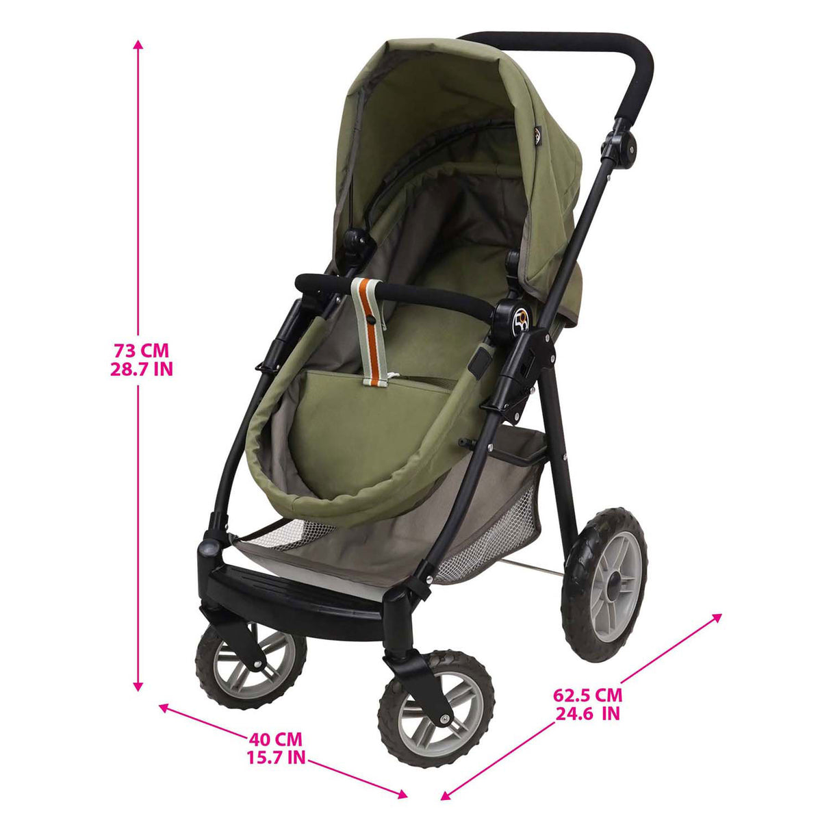 2-in-1 poppenwagen