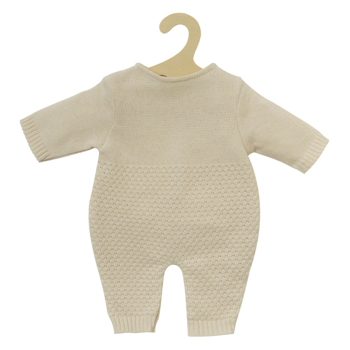 Heless poppen brei overall ecru, 28-35cm