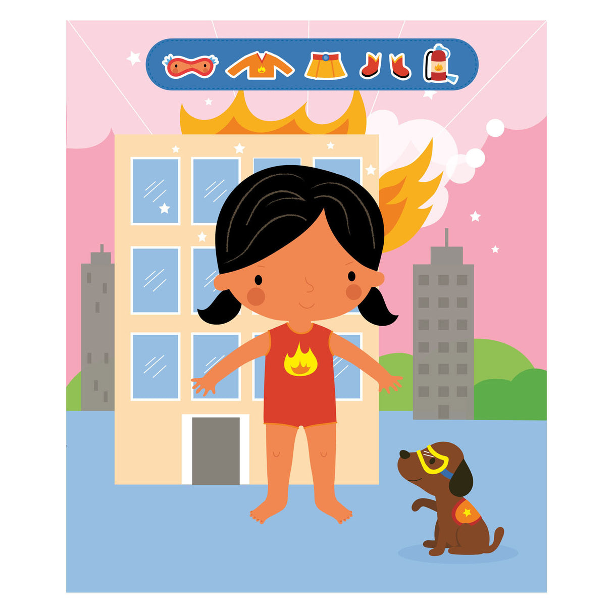 Deltas super girls sticker fun - aankleedpoppen super girls sticker fun - poupées à habiller