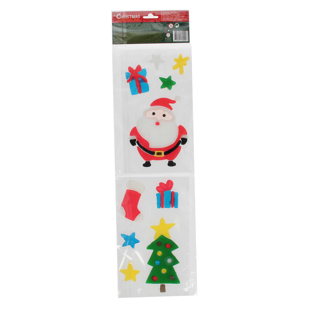 Wins holland herbruikbare gel raamstickers kerst