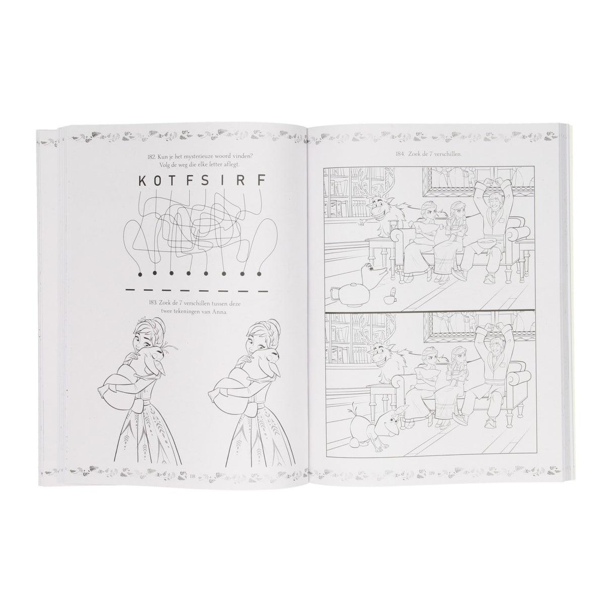Disney frozen kleur en spelletjesboek - 365 activiteiten - voor vakantie - a4 formaat