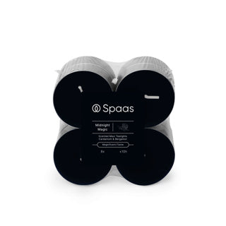 Spaas maxi geurtheelichten blokverpakking x8 10u - midnight magic | 4 stuks
