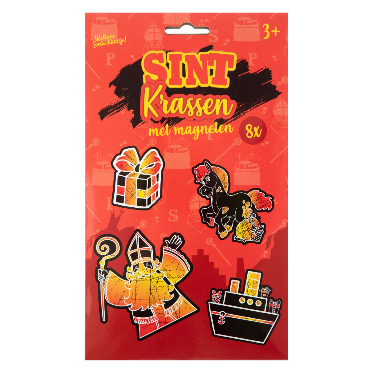 Grafix sint magneten krassen 8 stuks op blister