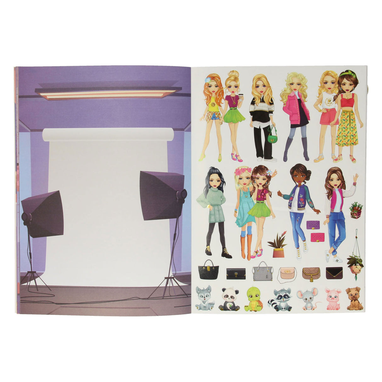 Grafix besties stickerboek dress me up