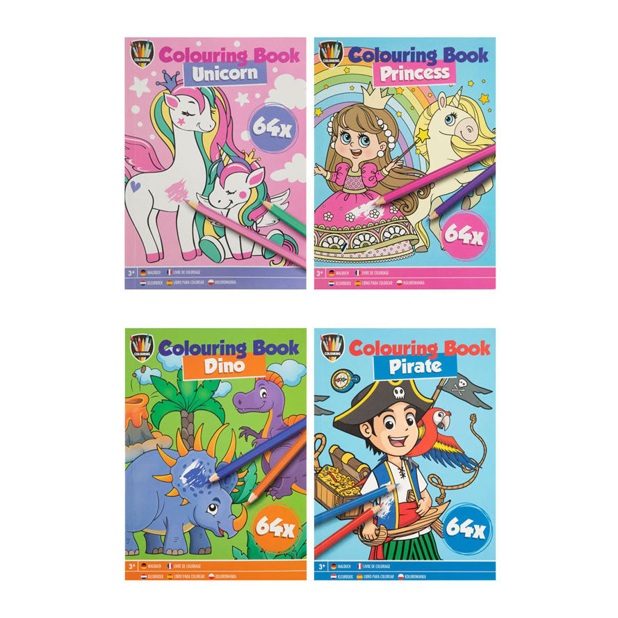 Creative craft group uitdeelkleurboekjes, 12 stuks