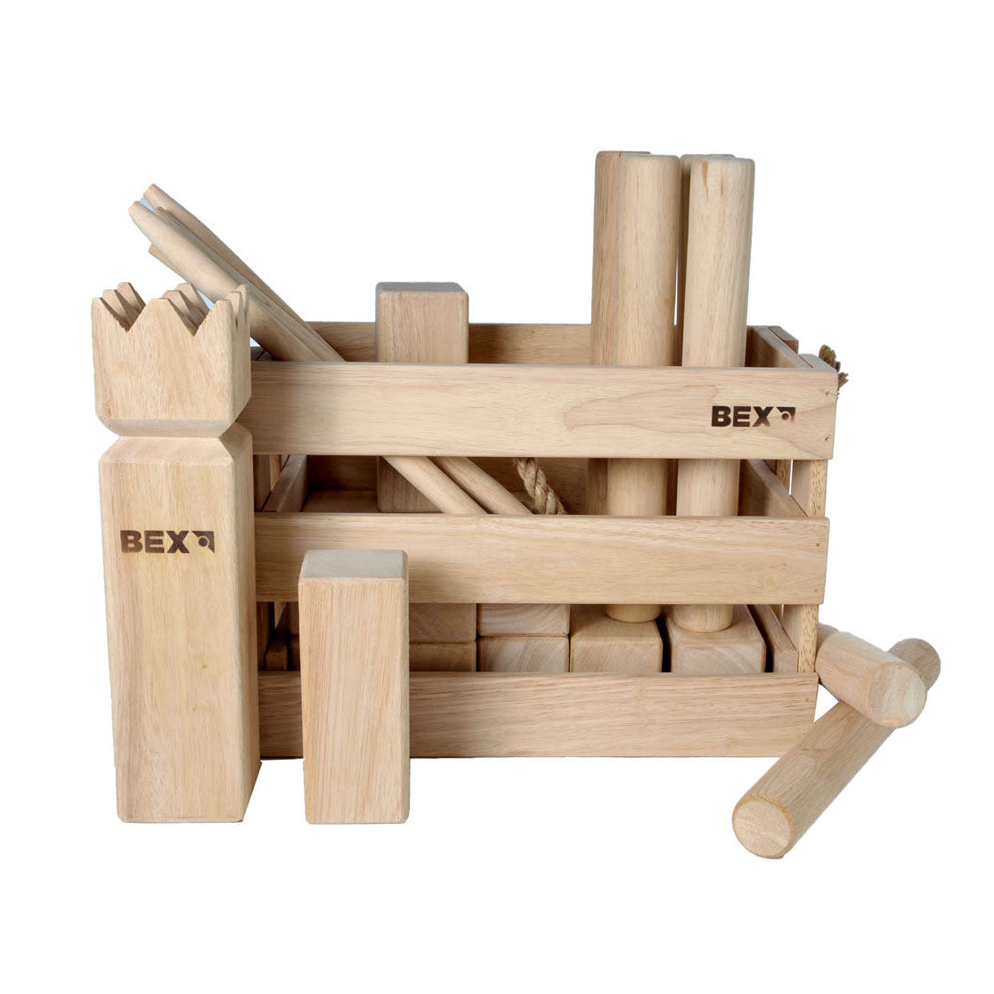 Bex kubb in houten kist
