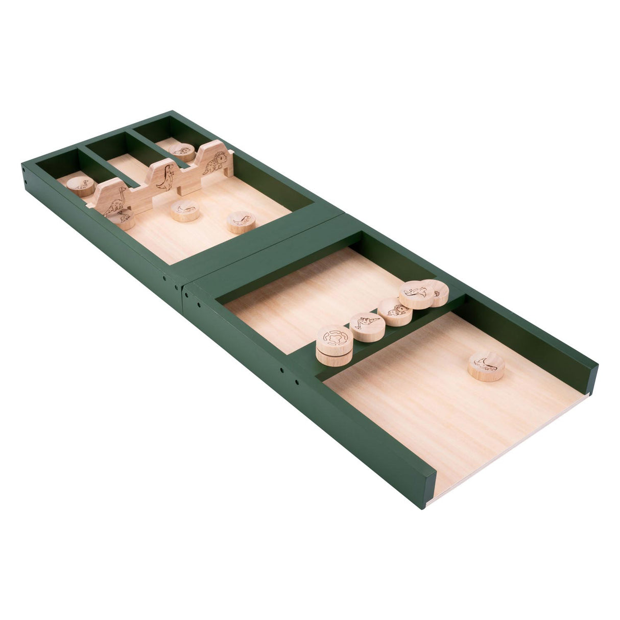 Houten kinder sjoelbak dino, 80cm