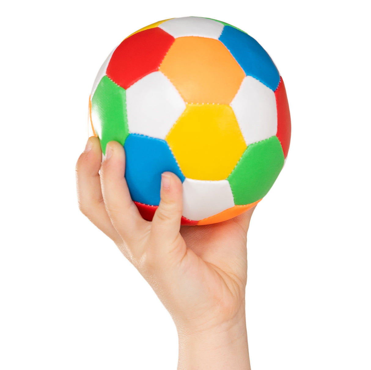 Engelhart zachte softbal 15 cm – meerkleurig – 32 panels – foam speelbal – recreatieve bal – sport- en spelbal – kindvriendelijk speelgoed –