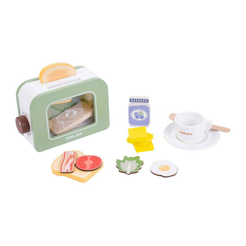 Houten broodrooster met timer