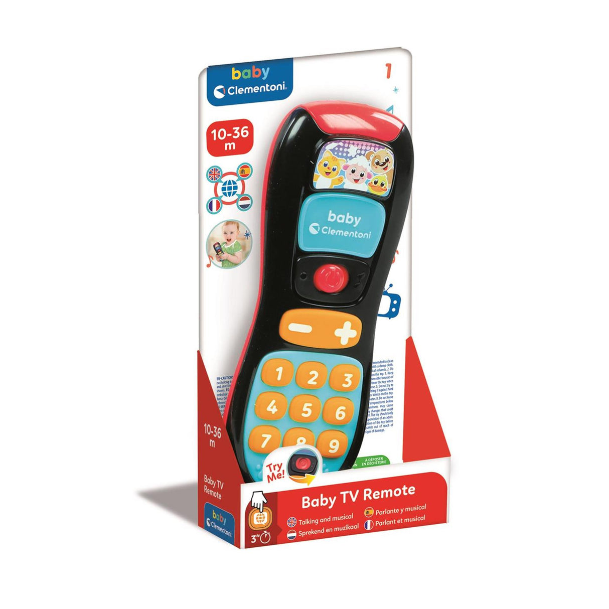 Clementoni baby sprekende en muzikale afstandsbediening