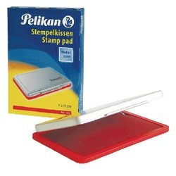 Stempelkussen pelikan 110x70mm rood
