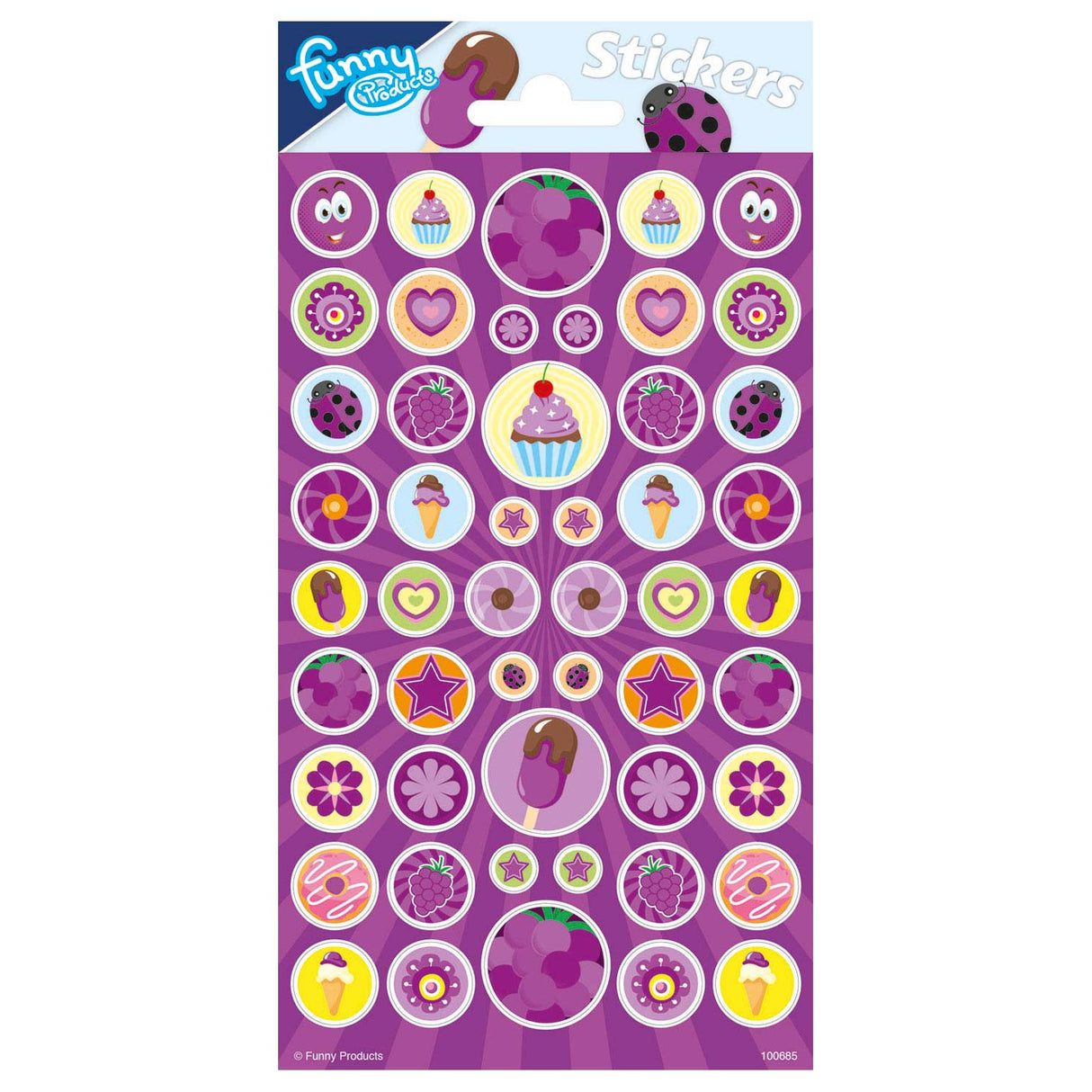 Totum stickervel met geur - druiven