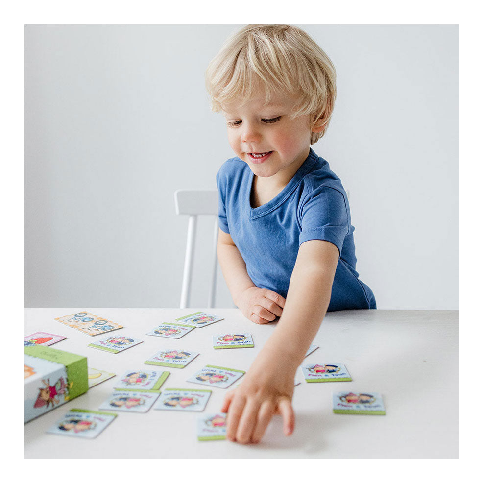 Fien teun memo spelletje - geheugen spel educatief spelgoed - boerderij - bambolino toys - vanaf 3 jaar