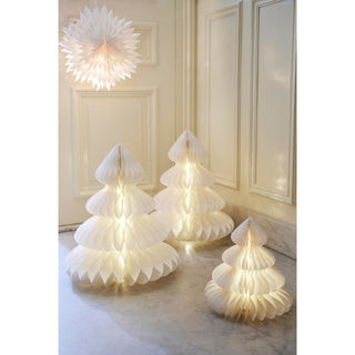 Kaemingk micro led boom papier steady binnen fsc mix 100% dia24cm x h.28cm | 2 stuks