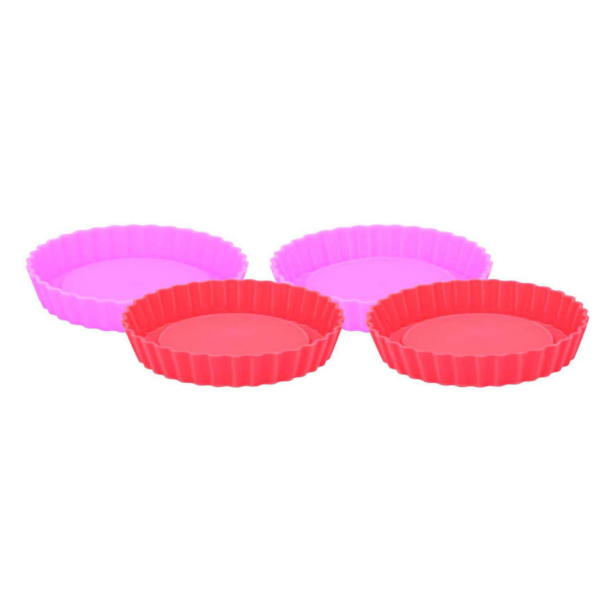 Siliconen bakvorm rond, 4st