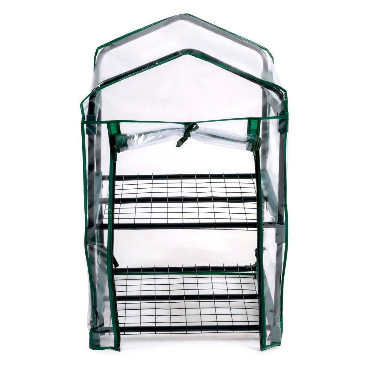 Kinzo broeikas kweekkas 45 x 50 x 80 cm - tuinkas met 2 verdiepingen - compacte broeikast voor planten en kweekbak - weerbestendig en transparant