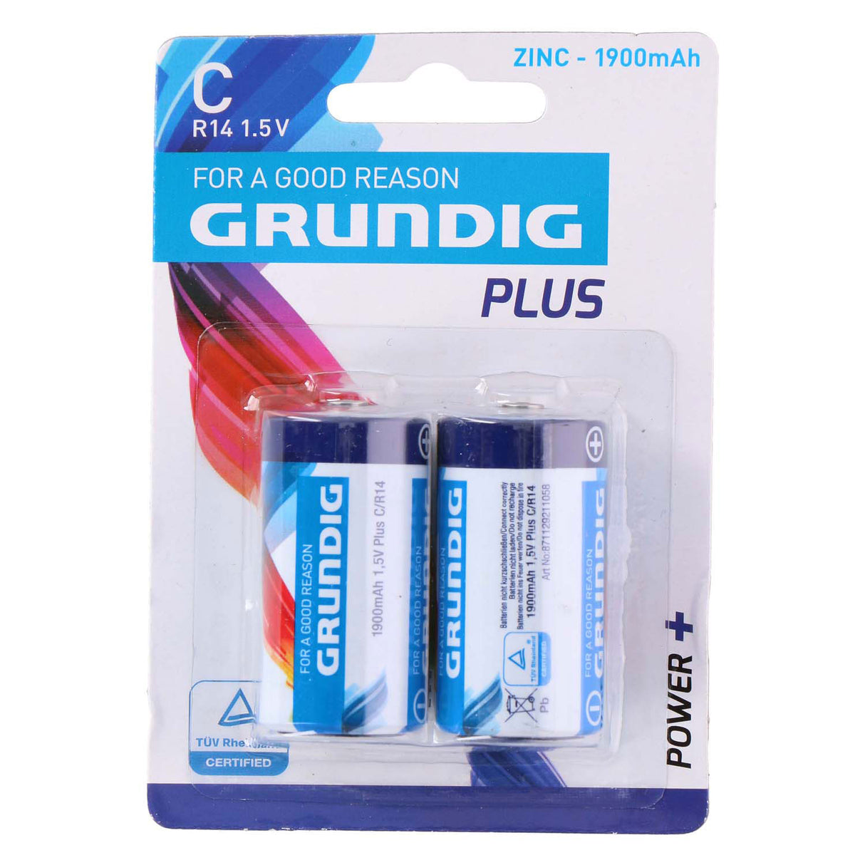 Grundig batterij r14 c, 2st.