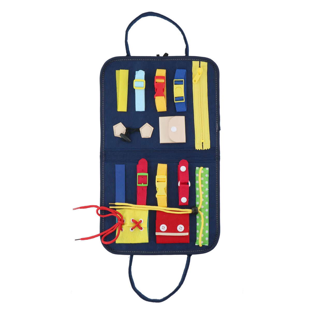 Montessori activiteitenboek - kleding leren openen en sluiten - motoriek oefenen