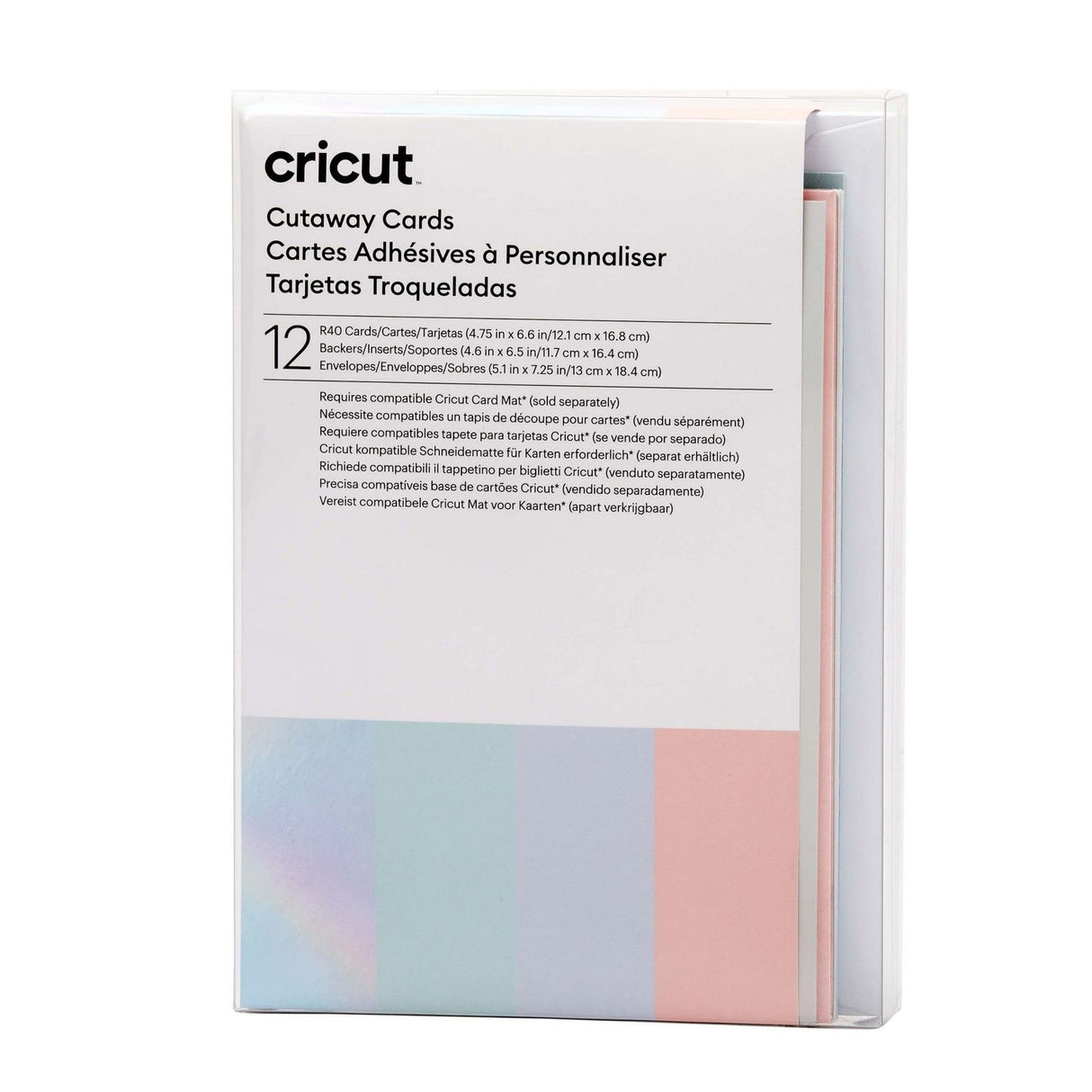 Cricut • cut-away cards pastel r40