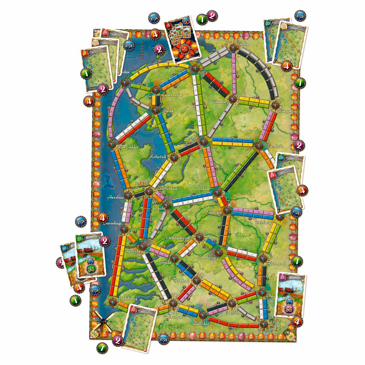 Days of wonder ticket to ride - nederland bordspel