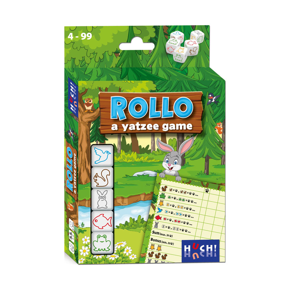 Asmodee rollo - yatzee dieren